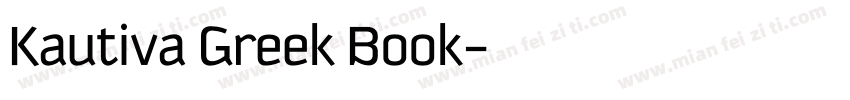 Kautiva Greek Book字体转换